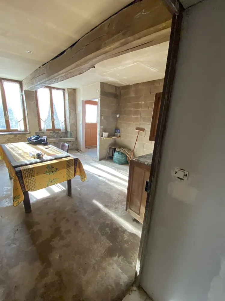 Avant isolation et aménagement intérieur 
