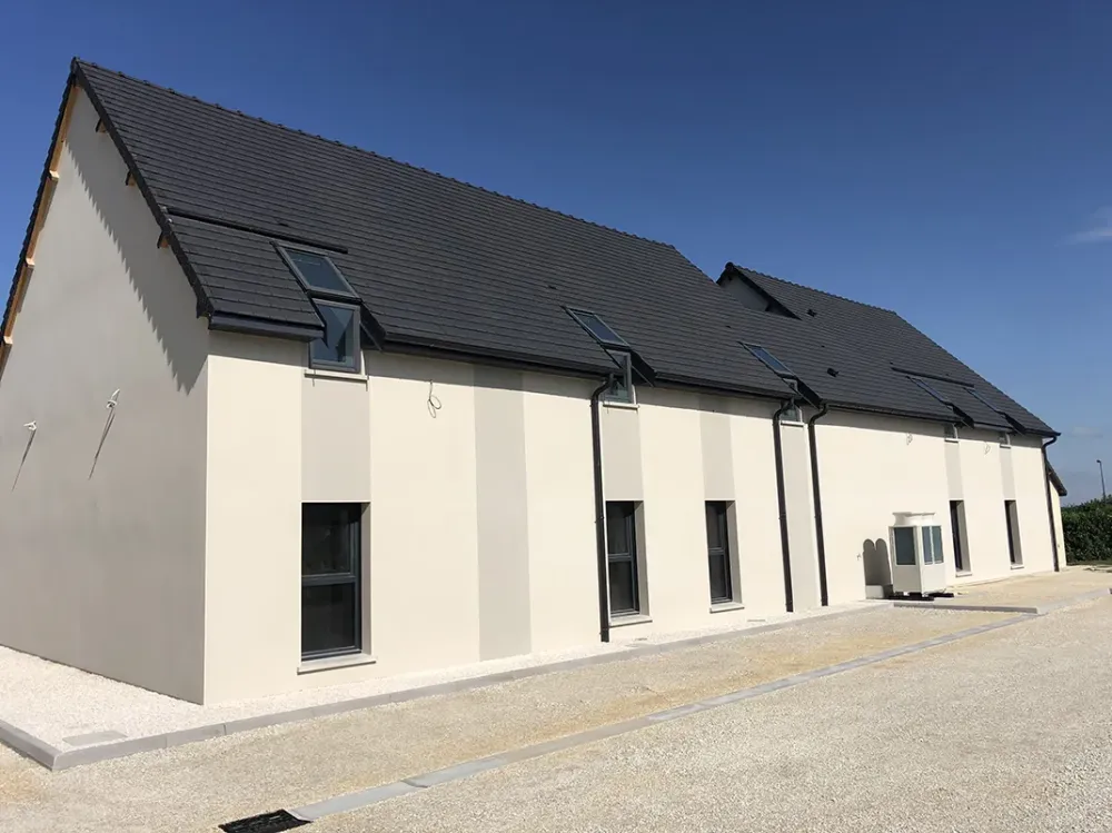 Travaux de toiture terminé et verrière d’angle