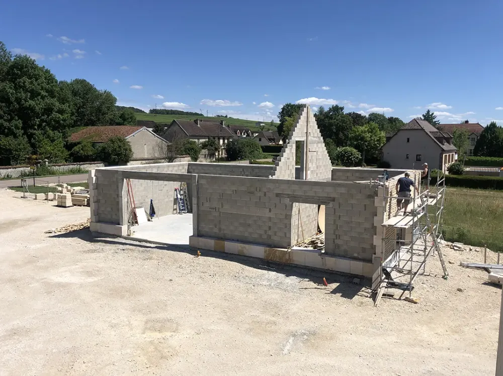 début chantier buxeuil